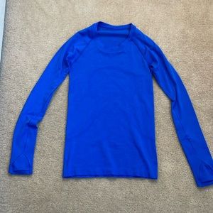 Lululemon Swiftly Tech Long Sleeve Shirt, size 6, color blue